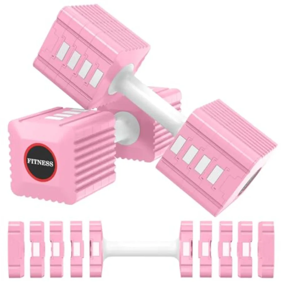 Adjustable Weight Dumbbells Set of 2 3.4lb/5.7lb/8lb/10.3lb/12.6lb Each Hand Weight Sets for Women/Men Adjustable Dumbbells Set
Adjustable Weight Dumbbells Set of 2 3.4lb/5.7lb/8lb/10.3lb/12.6lb Each Hand Weight Sets for Women/Men Adjustable Dumbbells Set