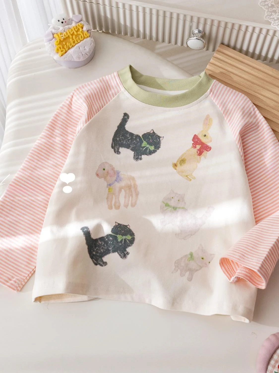 Детский весенний топ для девочек: новый, корейский стиль, с мультяшным принтом, цветными вставками на плечах, базовый, с длинным рукавом
Детский весенний топ для девочек: новый, корейский стиль, с мультяшным принтом, цветными вставками на плечах, базовый, с длинным рукавом