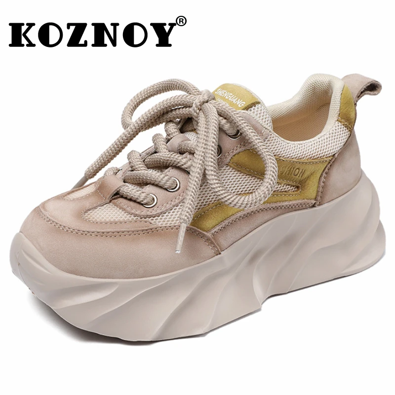 Koznoy 5.5cm Air Mesh Genuine Leather Comfy Suede Summer Fashion Rhinestone Vulcanize Ankle Boots Chunky Sneaker Women Shoes
Koznoy 5.5cm Air Mesh Genuine Leather Comfy Suede Summer Fashion Rhinestone Vulcanize Ankle Boots Chunky Sneaker Women Shoes