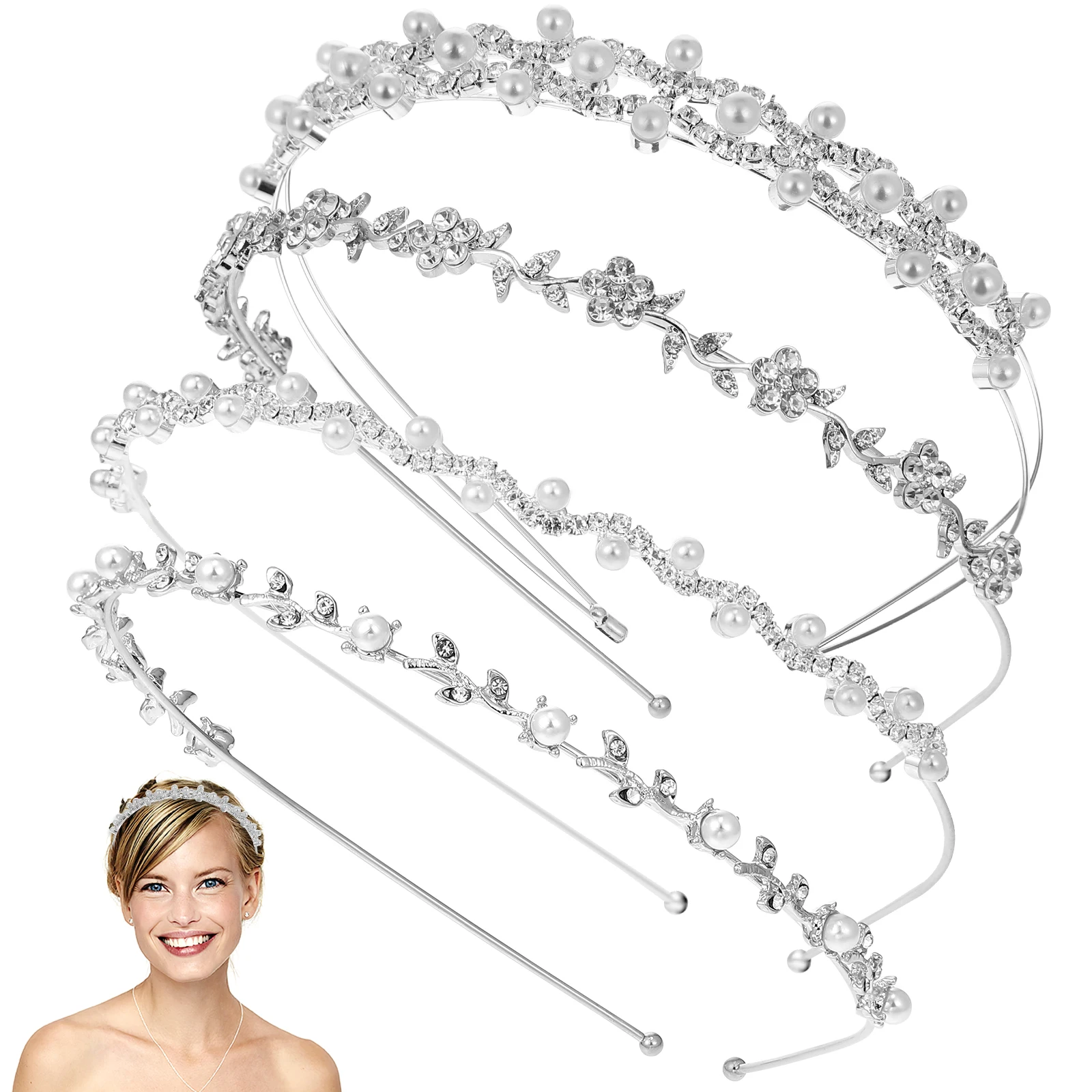 4pcs Bridal Headband Rhinestone Hair Jewelry Black Wedding Flower Girl Accessories Beach Photoshoot Comfortable Premium
4pcs Bridal Headband Rhinestone Hair Jewelry Black Wedding Flower Girl Accessories Beach Photoshoot Comfortable Premium