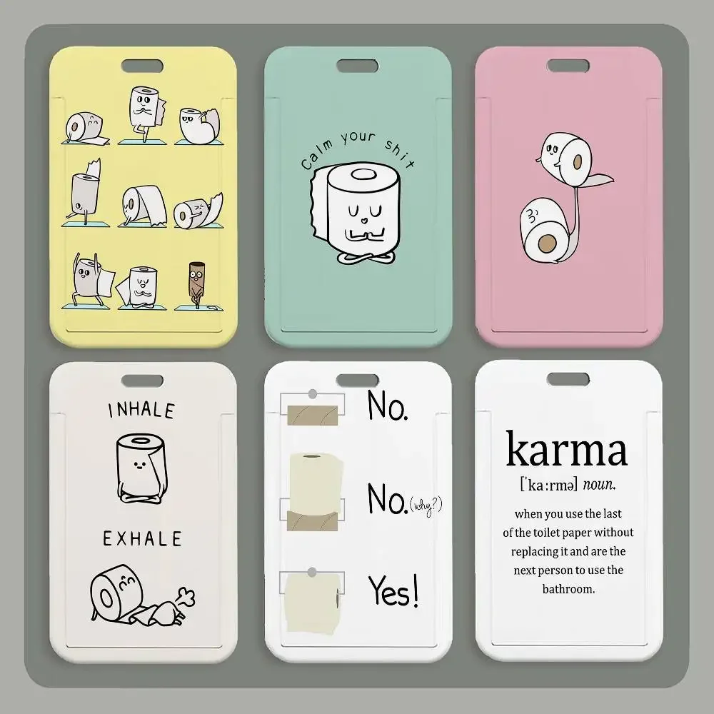 Cartoon Toilet Paper Yoga Funny Cute ID Card Holder Neck Strap Holder Lanyards Keychain Work Credential Case Gift
Cartoon Toilet Paper Yoga Funny Cute ID Card Holder Neck Strap Holder Lanyards Keychain Work Credential Case Gift