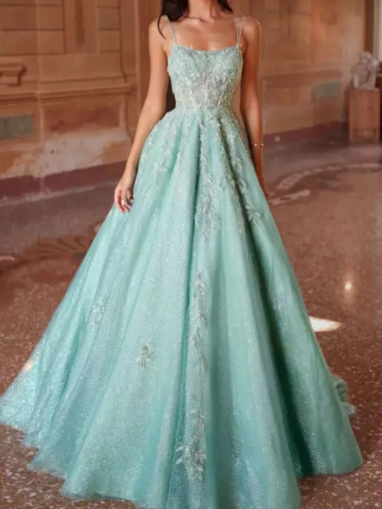 Customized Mint Green Women Evening Dress Formal Wear Lace Applique A Line Long Wedding Party Prom Occasion Wear Robe De Soiree
Customized Mint Green Women Evening Dress Formal Wear Lace Applique A Line Long Wedding Party Prom Occasion Wear Robe De Soiree