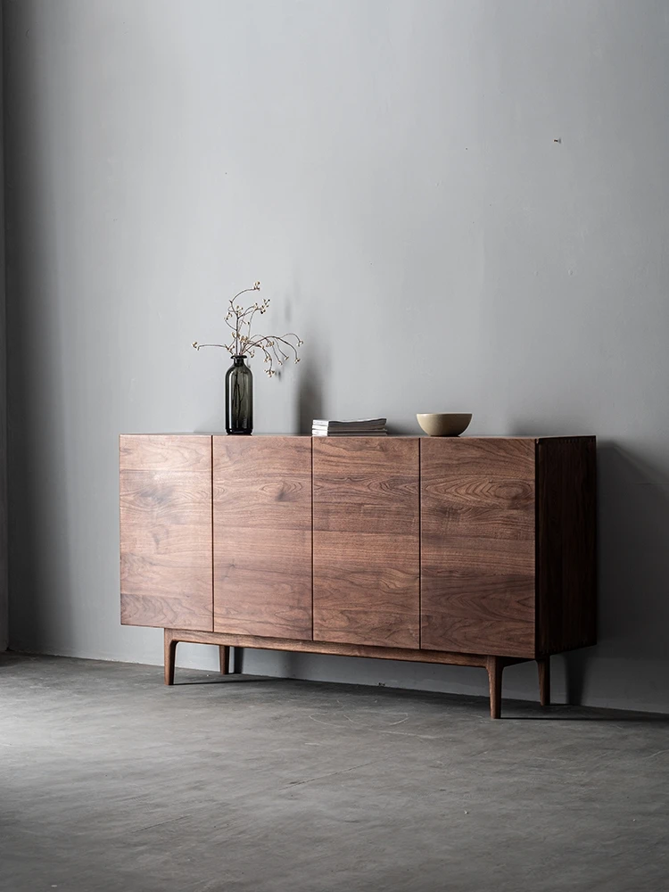 North American black walnut solid wood side cabinet modern simple living room
North American black walnut solid wood side cabinet modern simple living room