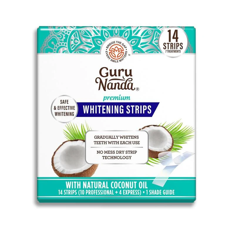 GuruNanda Whitening Strips, 7-day Treatment (7 Packets - 2 Strips per Pack) - Enamel-Safe for Sensitive Teeth
GuruNanda Whitening Strips, 7-day Treatment (7 Packets - 2 Strips per Pack) - Enamel-Safe for Sensitive Teeth