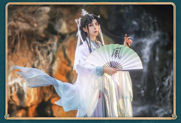 Женский костюм для косплея Tianguan Cifu Shi Qingxuan, парик Hanfu, женская одежда, новая версия для Хэллоуина, официальное благословение неба
Женский костюм для косплея Tianguan Cifu Shi Qingxuan, парик Hanfu, женская одежда, новая версия для Хэллоуина, официальное благословение неба