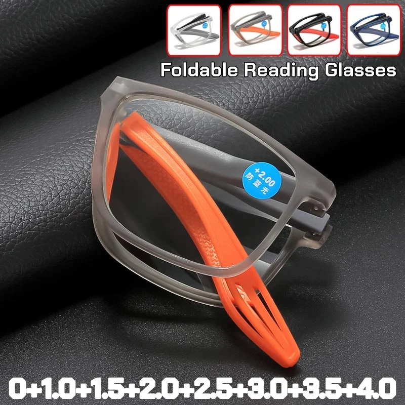 Ultralight Foldable Reading Glasses Portable Sports HD Blue Light Blocking Presbyopia Glasses Unisex Eye Protection Eyewear +4.0
Ultralight Foldable Reading Glasses Portable Sports HD Blue Light Blocking Presbyopia Glasses Unisex Eye Protection Eyewear +4.0