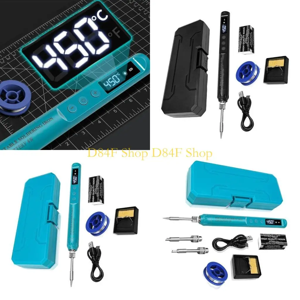 D84F Intelligent Soldering Iron USB Quick Heat Portable Pen Soldering Iron 200-450℃
D84F Intelligent Soldering Iron USB Quick Heat Portable Pen Soldering Iron 200-450℃