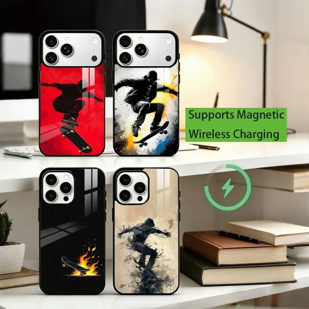 S-Skateboarding Theme Phone Case For iPhone17,16,15,14,13,12,11 Plus,Pro Supports Magnetic Wireless Charging
S-Skateboarding Theme Phone Case For iPhone17,16,15,14,13,12,11 Plus,Pro Supports Magnetic Wireless Charging