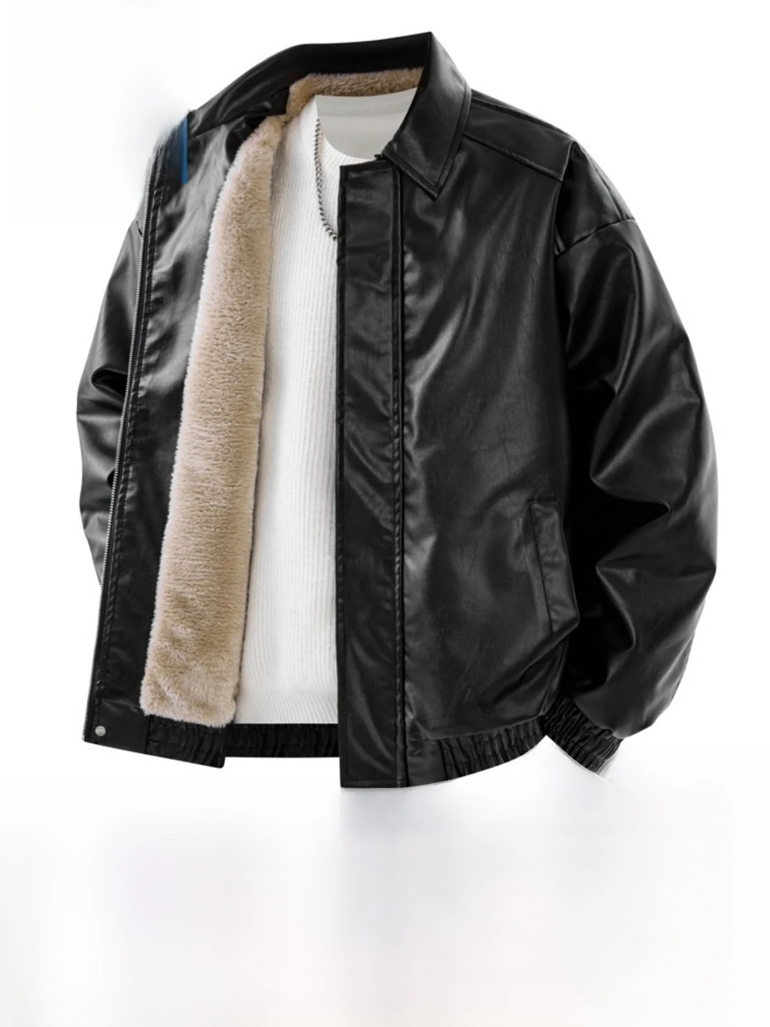 Мужская куртка из натуральной кожи с американским ретро-воротником Thiened Fce, осенне-зимнее пальто из искусственной кожи, теплая повседневная одежда, обычный све
Мужская куртка из натуральной кожи с американским ретро-воротником Thiened Fce, осенне-зимнее пальто из искусственной кожи, теплая повседневная одежда, обычный све