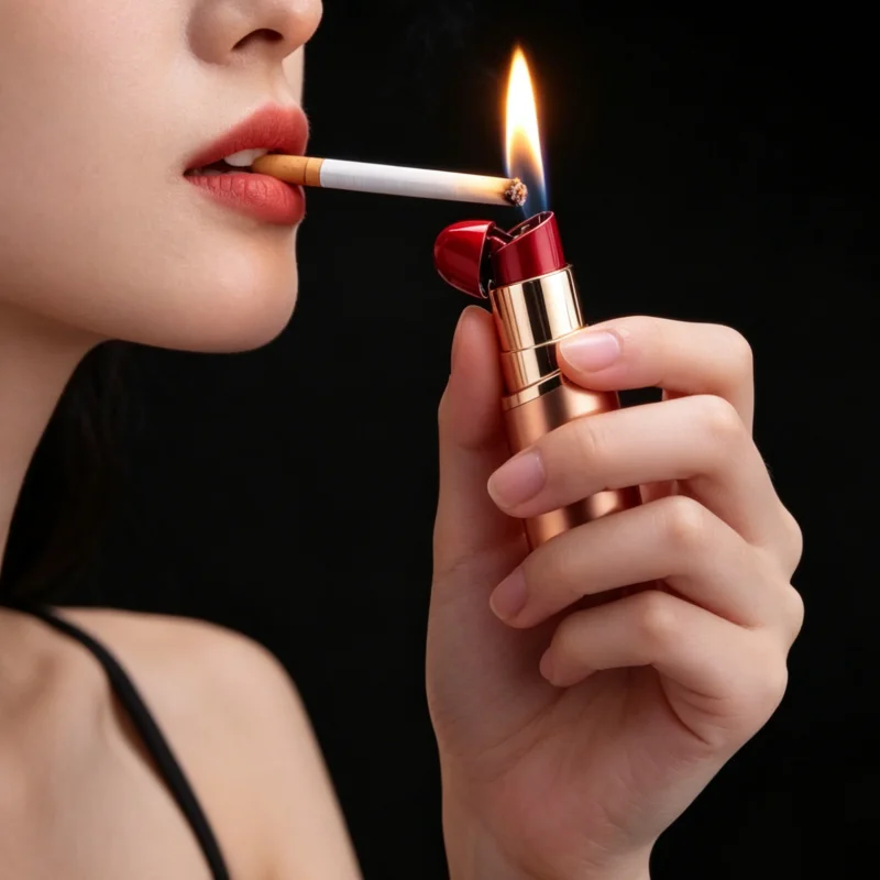 Lipstick Shape Lovely Cigarette Lighter Butane Open Flame Gas Free Fire Lighter Flint Lighter Lady's Smoking Christmas Gift
Lipstick Shape Lovely Cigarette Lighter Butane Open Flame Gas Free Fire Lighter Flint Lighter Lady's Smoking Christmas Gift