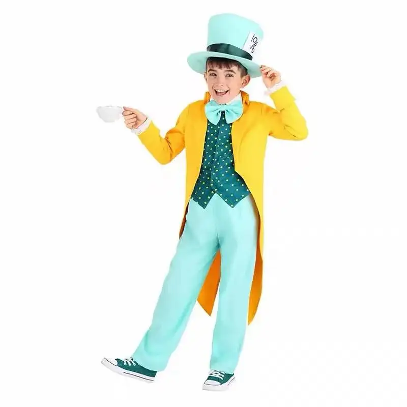 Halloween Children's Day Alice in Wonderland Stage Performance Bright-Colored Mad Hatter Costume
Halloween Children's Day Alice in Wonderland Stage Performance Bright-Colored Mad Hatter Costume
