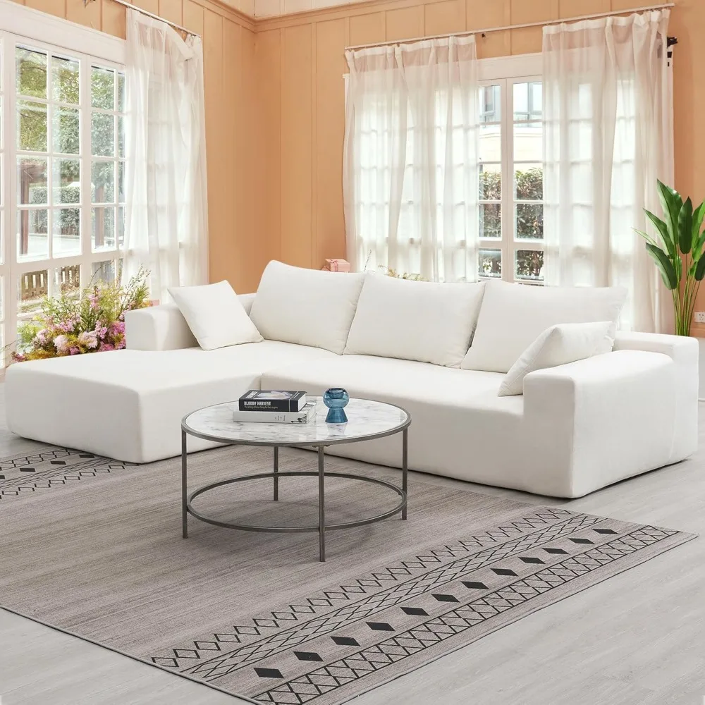 Modular Sectional Sofa for Living Room in Modern Minimalist Design, Chenille-Covered Sleeper Couch, 2-Piece Free Arrangement, L-
Modular Sectional Sofa for Living Room in Modern Minimalist Design, Chenille-Covered Sleeper Couch, 2-Piece Free Arrangement, L-