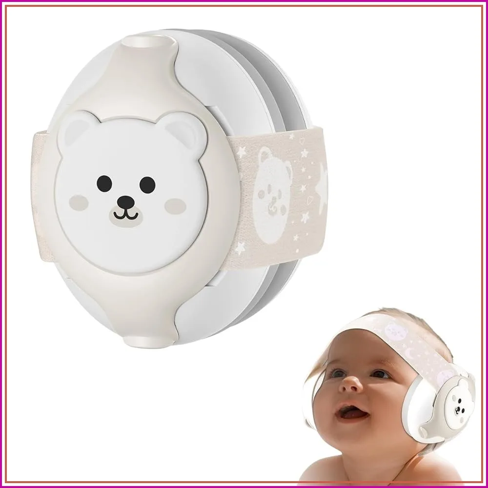 25dB NRR Baby Earmuffs – Noise Cancelling Headphones for Infants 0-36 Months, Adjustable Headband, Ear Protection for Airplane, Fireworks, Concerts, Foldable with Storage Bag
25dB NRR Baby Earmuffs – Noise Cancelling Headphones for Infants 0-36 Months, Adjustable Headband, Ear Protection for Airplane, Fireworks, Concerts, Foldable with Storage Bag