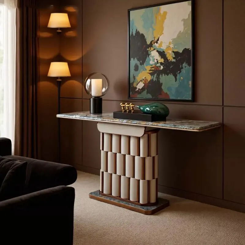 Natural stone entrance table sapphire countertop haute couture entrance table light luxury high-end entrance wall entrance table
Natural stone entrance table sapphire countertop haute couture entrance table light luxury high-end entrance wall entrance table