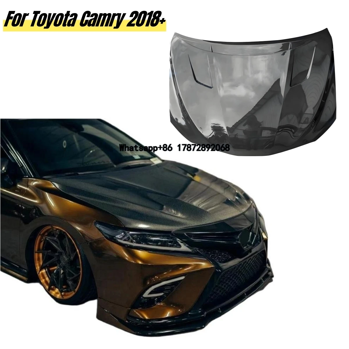 Carbon Fiber Hood for Camry 8th 2018+ Engine Cover Bonnet Cover Regular Honeycomb Forged
Carbon Fiber Hood for Camry 8th 2018+ Engine Cover Bonnet Cover Regular Honeycomb Forged