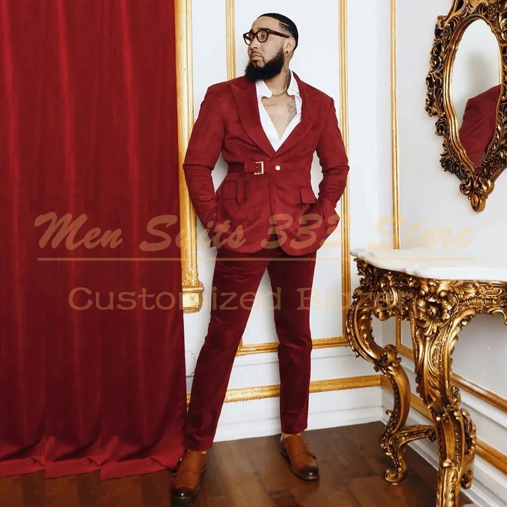 Formal Men's Suits 2 Piece Jacket Pants Sets High Quality Single Breasted Peak Lapel Slim Fit Male Clothing Customzied Outfits
Formal Men's Suits 2 Piece Jacket Pants Sets High Quality Single Breasted Peak Lapel Slim Fit Male Clothing Customzied Outfits