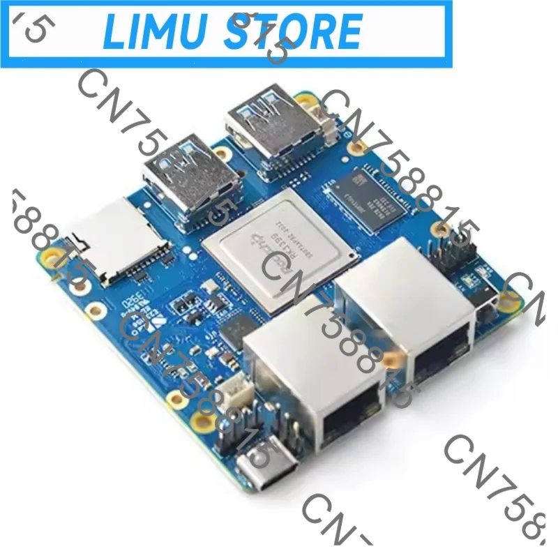 Metal Case Rockchip RK3399 Dual Gigabit Demo Board with Power optional,For NanoPi R4S Open Source USB3 Development Board 4GB