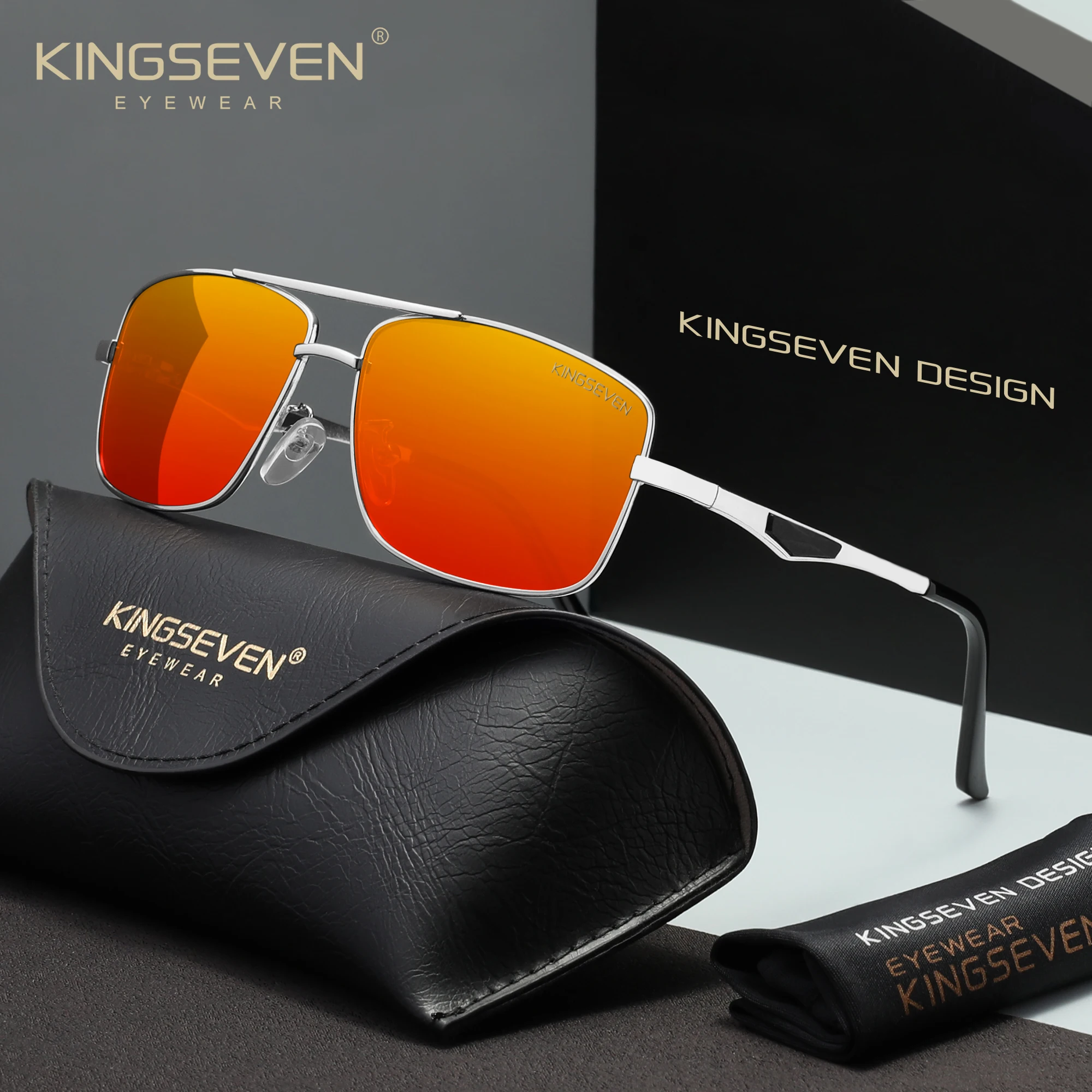 KINGSEVEN брендовые оригинальные солнцезащитные очки UV400, мужские поляризационные очки в большой оправе, модные мужские очки высокого качества для вождения на открытом воздухе
KINGSEVEN брендовые оригинальные солнцезащитные очки UV400, мужские поляризационные очки в большой оправе, модные мужские очки высокого качества для вождения на открытом воздухе