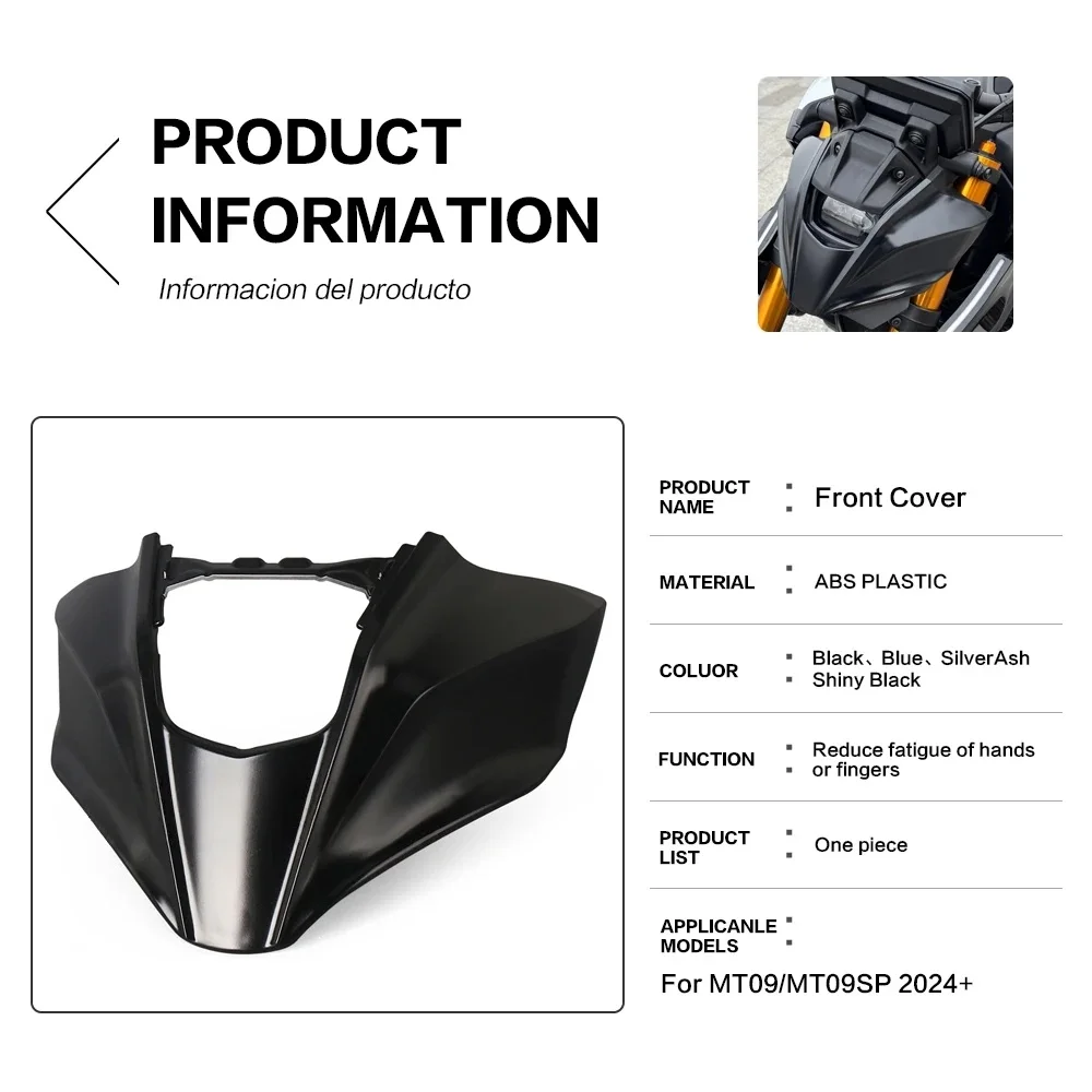 New Accessories Headlight Lamp Cowl Head Cover Plate Inner Front Fairing Cover For Yamaha MT-09 MT 09 SP MT09 mt09 2024 2025
New Accessories Headlight Lamp Cowl Head Cover Plate Inner Front Fairing Cover For Yamaha MT-09 MT 09 SP MT09 mt09 2024 2025