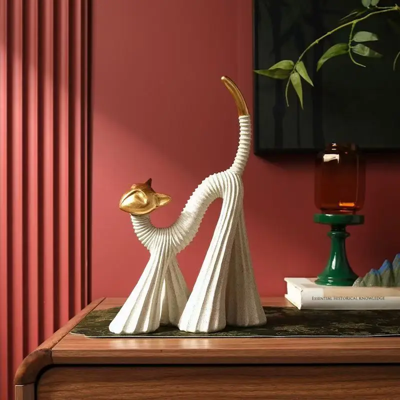Nordic Home Decoration Resin Cat Art Retro Ornament Sculpture Art Statues For Home Office Living Room Entrance Hall Decoration
Nordic Home Decoration Resin Cat Art Retro Ornament Sculpture Art Statues For Home Office Living Room Entrance Hall Decoration
