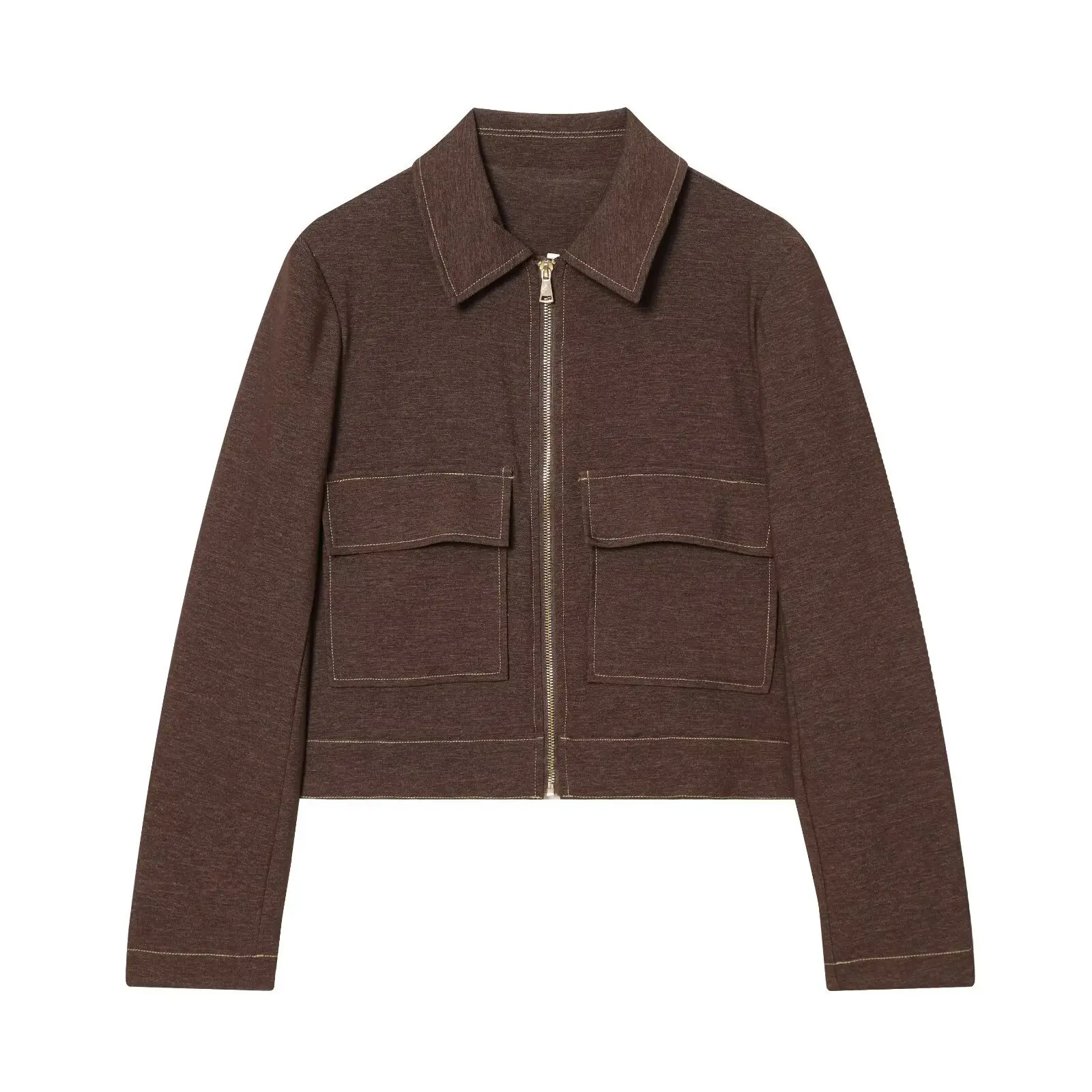 Women's Fashion Casual Short Jacket with Flap Pockets + Flared Pants WR0P
Women's Fashion Casual Short Jacket with Flap Pockets + Flared Pants WR0P