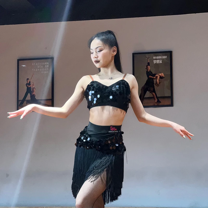 Latin Dance Dress For Girls New Sequin Tassels Skirts Suit Training Clothes Chacha Samba Tango Latin Performance Dress DN15345
Latin Dance Dress For Girls New Sequin Tassels Skirts Suit Training Clothes Chacha Samba Tango Latin Performance Dress DN15345