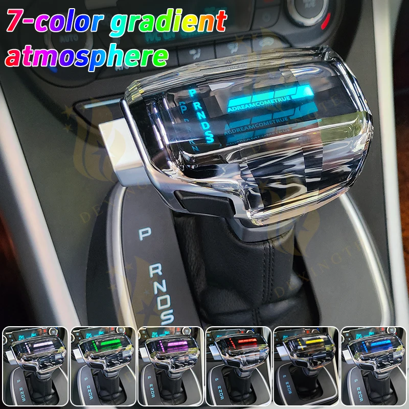 Upgrade crystal LED lights for ford gear shift knob Seven Colors shifter knob Gearbox gear lever knob Interior car accessories
Upgrade crystal LED lights for ford gear shift knob Seven Colors shifter knob Gearbox gear lever knob Interior car accessories