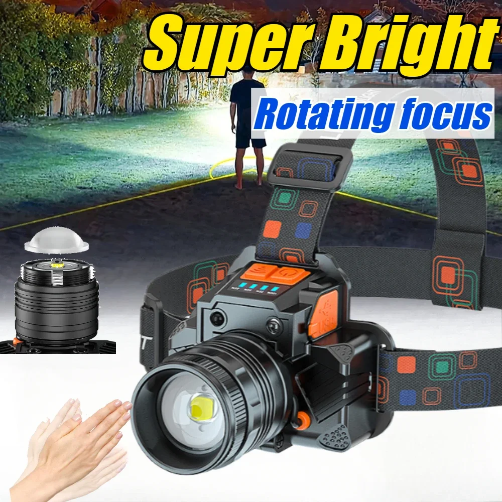 Ultra Bright Portable LED Headlamp Fishing Headlight Flashlight Zoom Sensor Rechargeable Outdoor Waterproof Camping Hunting Lamp
Ultra Bright Portable LED Headlamp Fishing Headlight Flashlight Zoom Sensor Rechargeable Outdoor Waterproof Camping Hunting Lamp