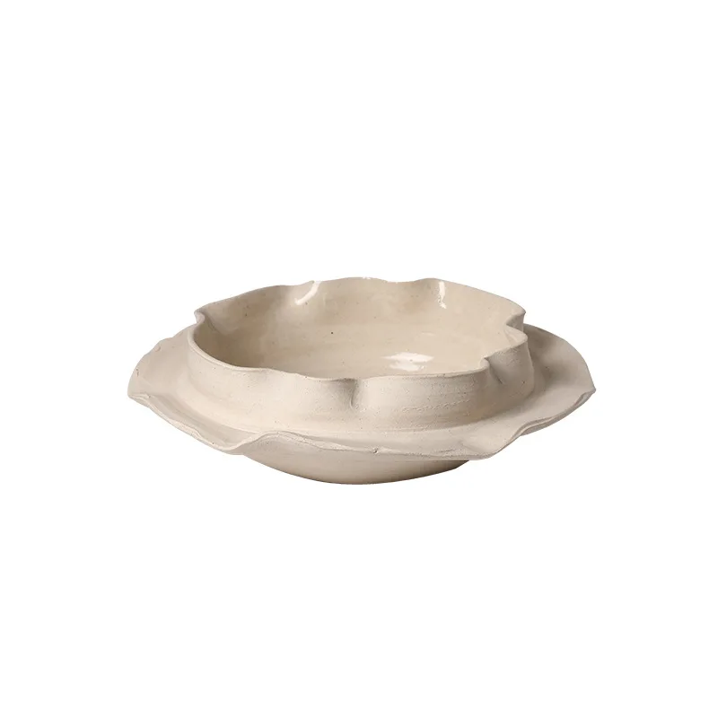 Yjq wabi sabi abstract flower ceramic fruit pot exhibition hall homestay coffee table dining table decorative plate ornament
Yjq wabi sabi abstract flower ceramic fruit pot exhibition hall homestay coffee table dining table decorative plate ornament