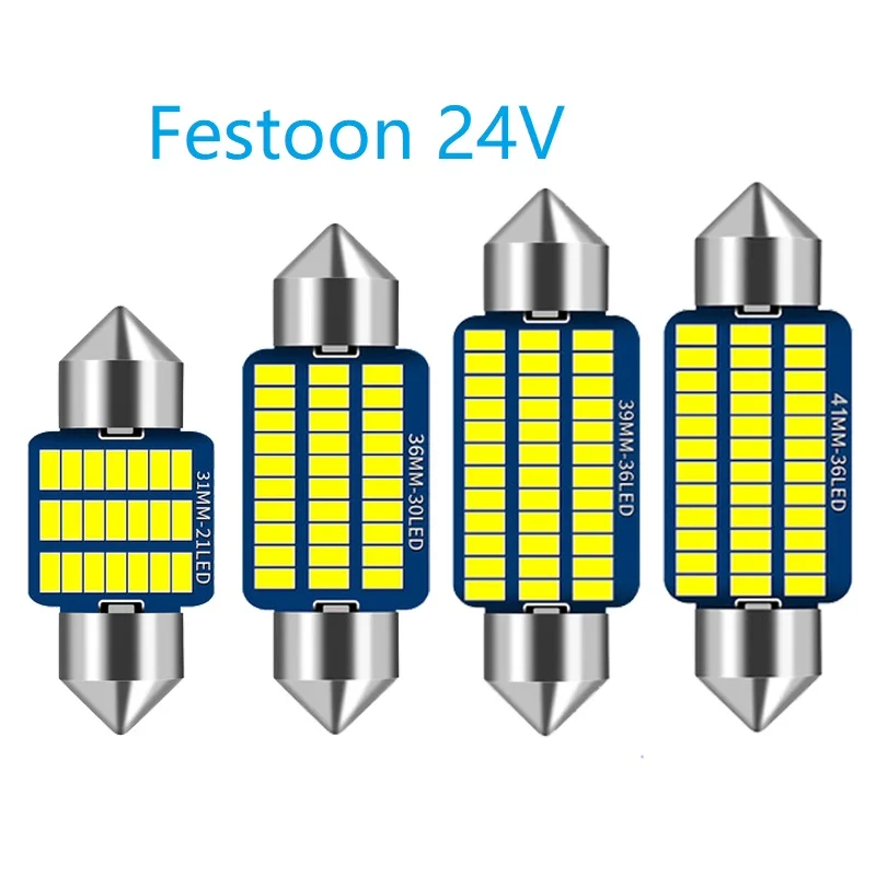 200PCS DC 24V Festoon c5w LED 31 36 39 41 mm 21 30 36 led bulb 3014 SMD reading lamp car Interior Light
200PCS DC 24V Festoon c5w LED 31 36 39 41 mm 21 30 36 led bulb 3014 SMD reading lamp car Interior Light