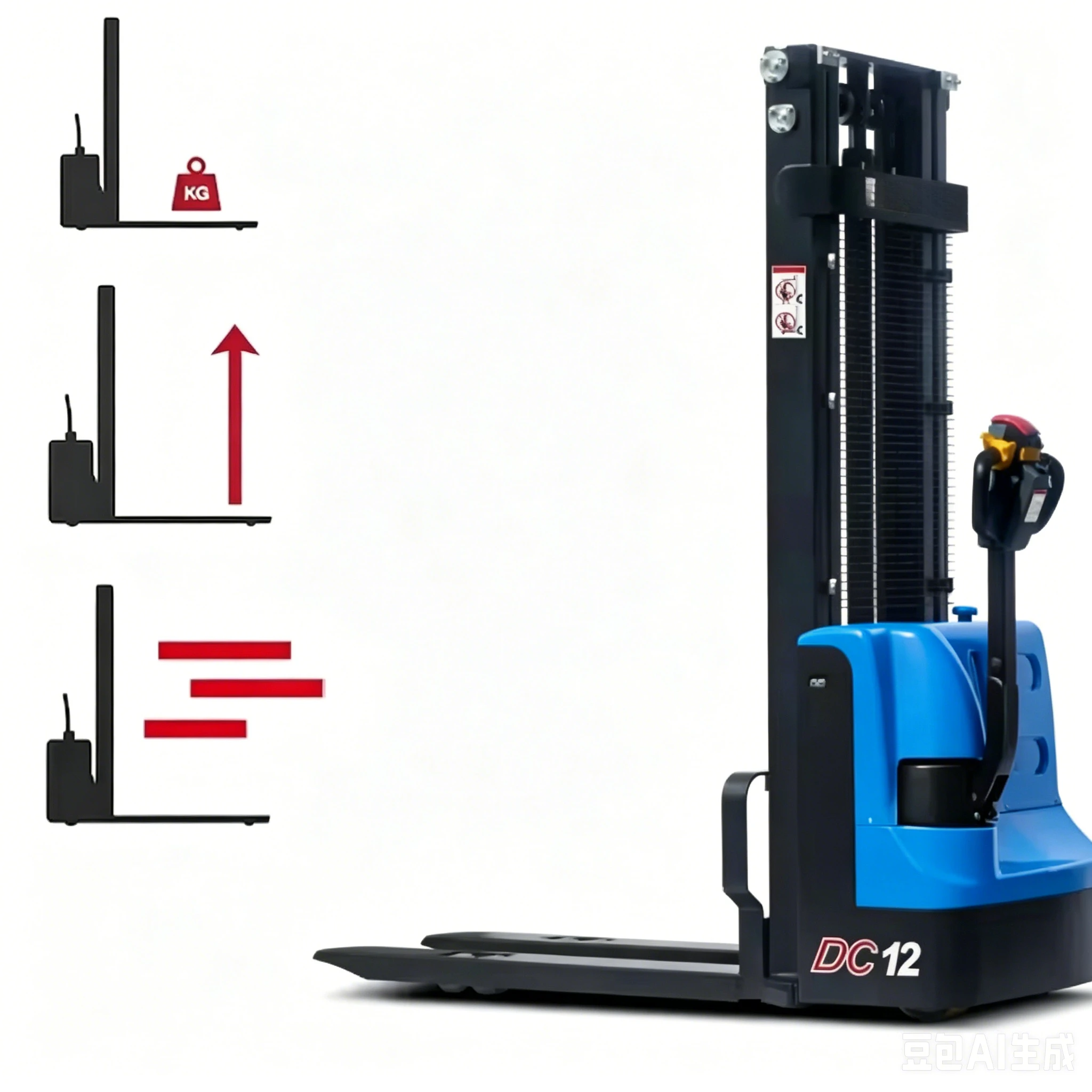 YG Cheap Price Electric Stacker Forklift 1200KG 1500KG 24V/100Ah Lead-acid Battery on Promotion Material Handling Customized
YG Cheap Price Electric Stacker Forklift 1200KG 1500KG 24V/100Ah Lead-acid Battery on Promotion Material Handling Customized