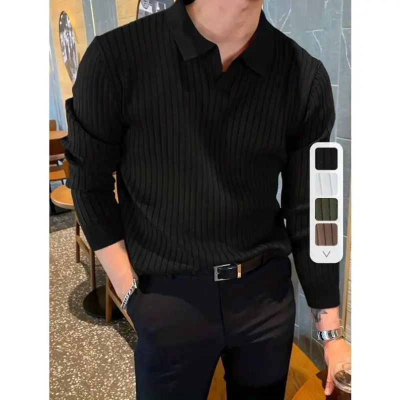 Men's Knitted Sweater Thiened Coolmax Fiber Ciwalk Collar Nine Sve Brand Emblem Knwear New Arrival
Men's Knitted Sweater Thiened Coolmax Fiber Ciwalk Collar Nine Sve Brand Emblem Knwear New Arrival