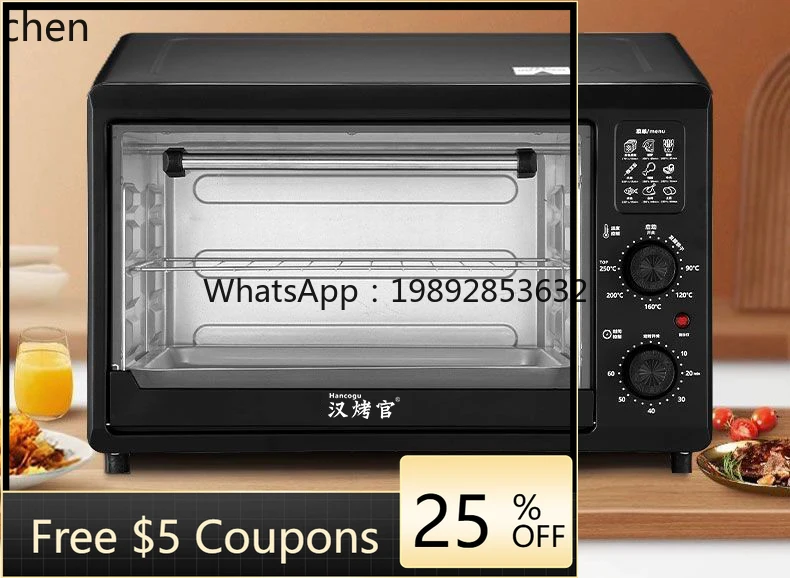 Электрическая духовка KX для дома с независимым контролем температуры, многофункциональная, 48 литров, большая вместимость, для выпечки
Электрическая духовка KX для дома с независимым контролем температуры, многофункциональная, 48 литров, большая вместимость, для выпечки