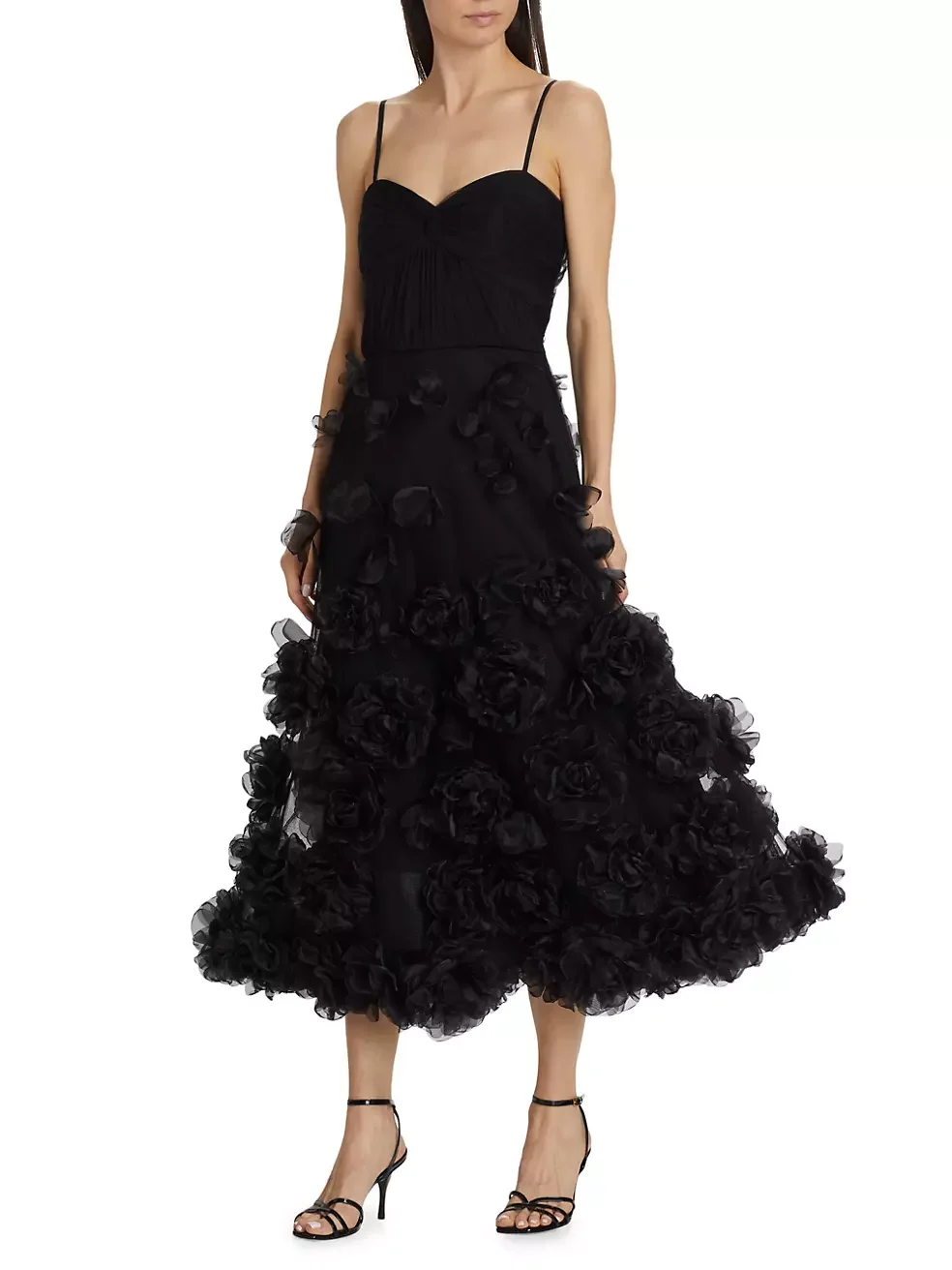 Long Elegant Black 3D Rose-Embellished Tulle Cocktail Gown Evening Dresses for Women Sexy Strapless Evening Dress فساتين سهرة
Long Elegant Black 3D Rose-Embellished Tulle Cocktail Gown Evening Dresses for Women Sexy Strapless Evening Dress فساتين سهرة