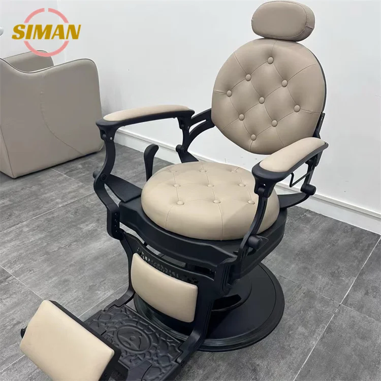 Siman Modern Classic Vintage Salon Luxury Italian Good Price Heavy Duty Hydraulic Gold Black Barber Waiting Chair for Men
Siman Modern Classic Vintage Salon Luxury Italian Good Price Heavy Duty Hydraulic Gold Black Barber Waiting Chair for Men