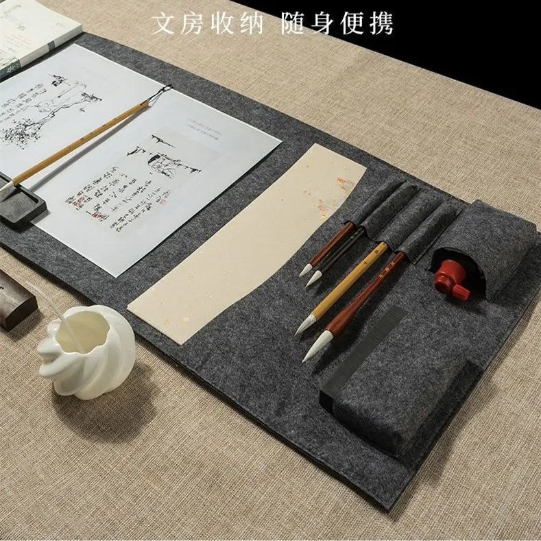 Portable folding felt pen curtain multifunctional breathable calligraphy and traditional Chinese painting storage
Portable folding felt pen curtain multifunctional breathable calligraphy and traditional Chinese painting storage