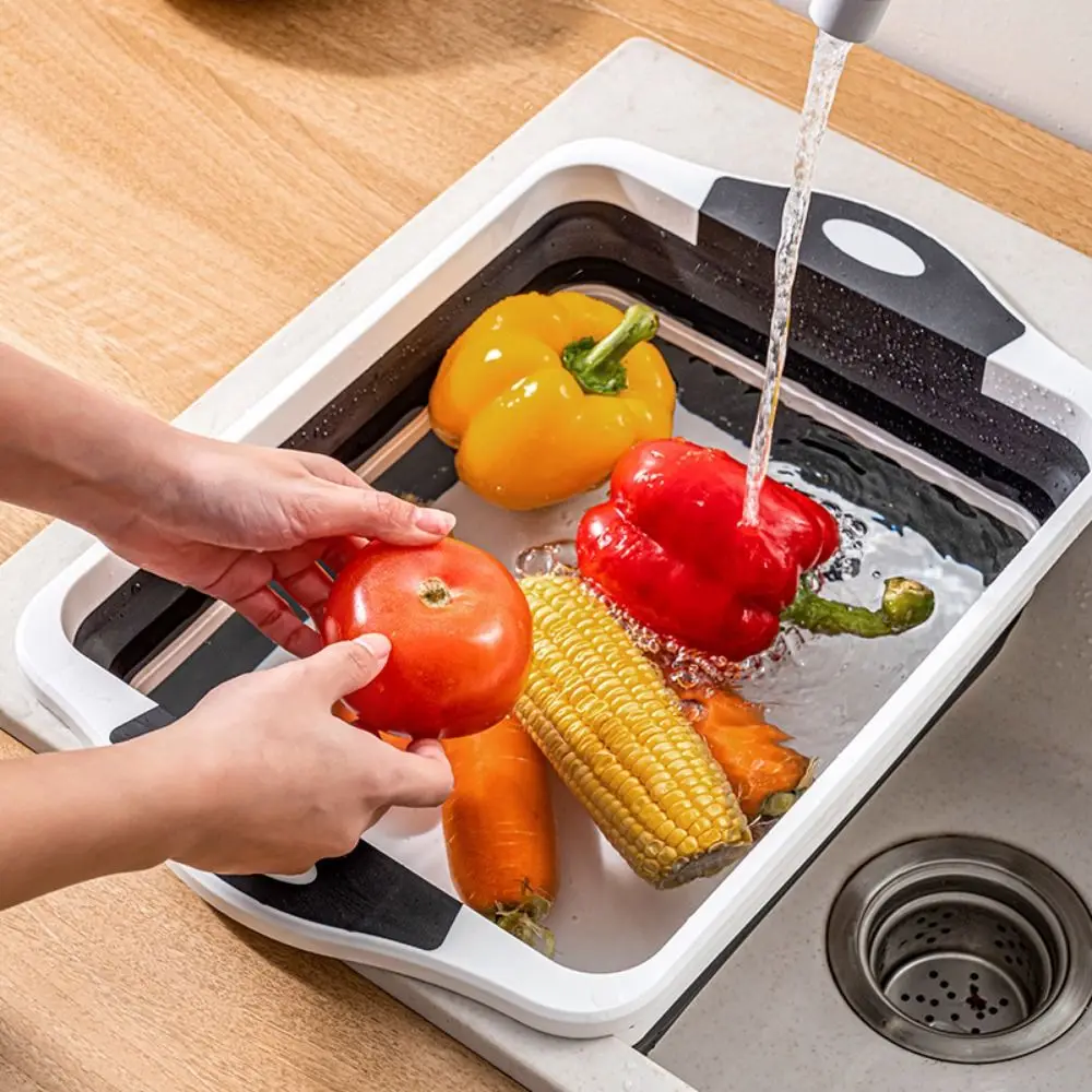 3 in 1 Folding Vegetable Board BPA Free Space Saving Collapsible Cutting Board Durable PP Fruit Basket Household
3 in 1 Folding Vegetable Board BPA Free Space Saving Collapsible Cutting Board Durable PP Fruit Basket Household