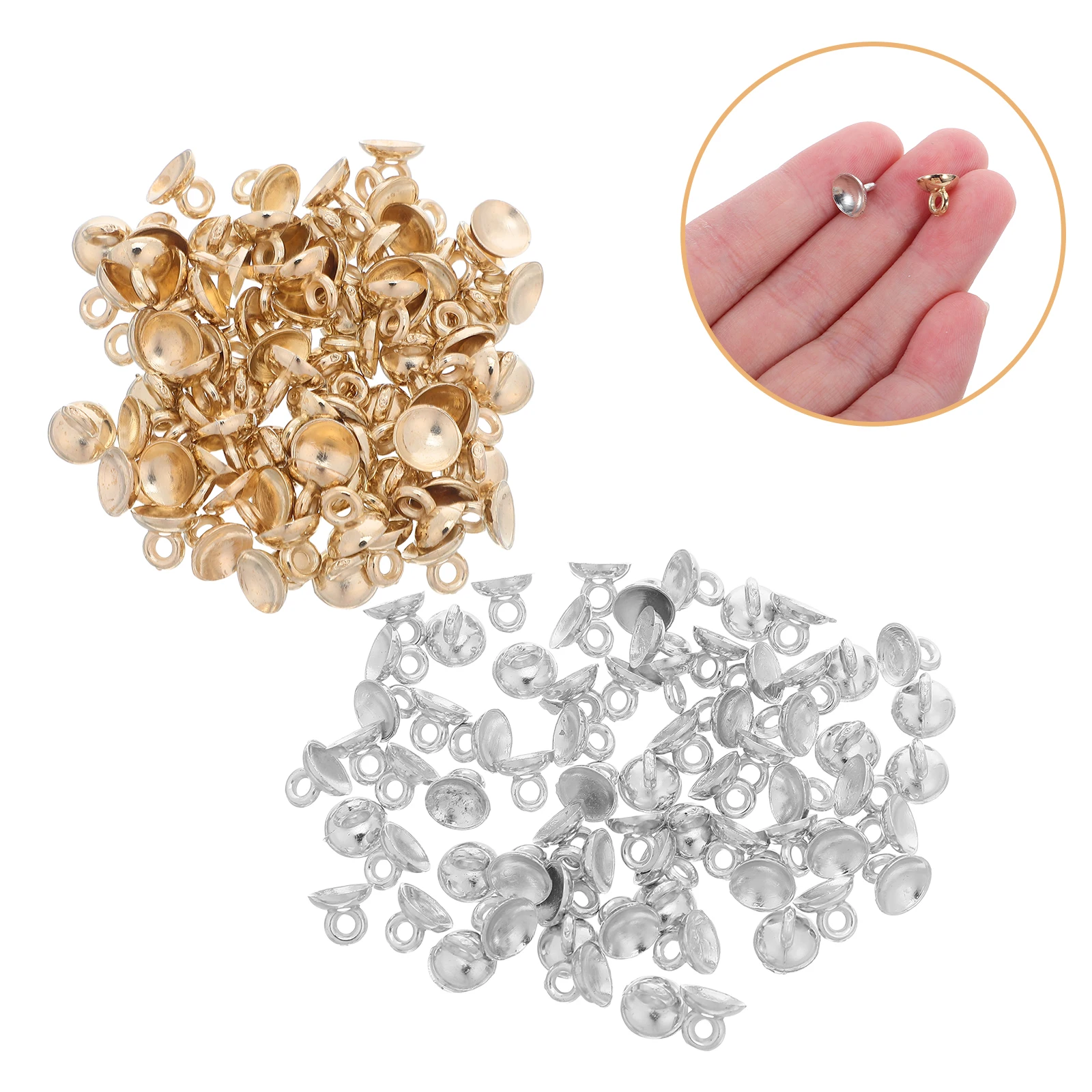 400 Pcs Bowl Noodle Bowl-shaped Lifting Accessories Jewelry Eye Pins for Making Button Bail Bales Silver Beads
400 Pcs Bowl Noodle Bowl-shaped Lifting Accessories Jewelry Eye Pins for Making Button Bail Bales Silver Beads