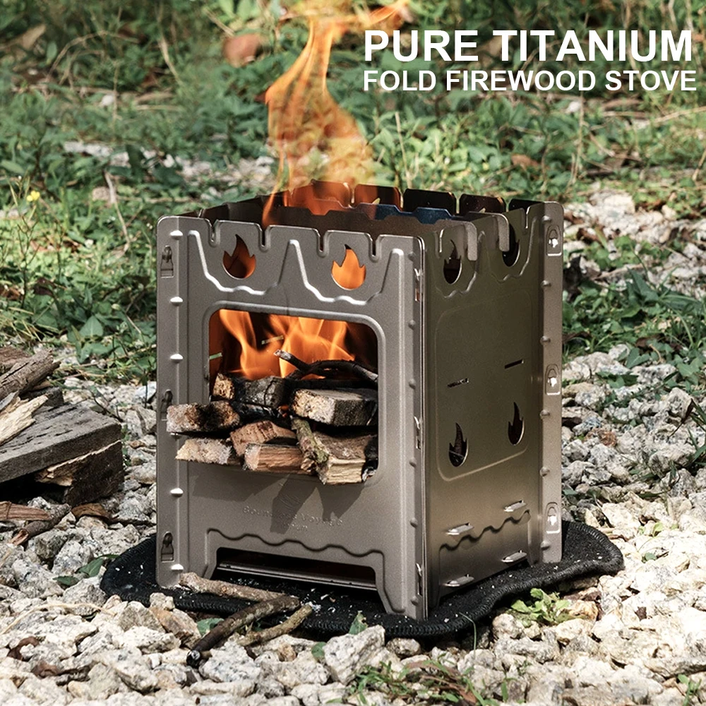 Pure Titanium Firewood Stove,Portable Lightweight When Disassembled Folded,Windproof Fire Stove,Outdoor Camping Picnicking,A1508
Pure Titanium Firewood Stove,Portable Lightweight When Disassembled Folded,Windproof Fire Stove,Outdoor Camping Picnicking,A1508