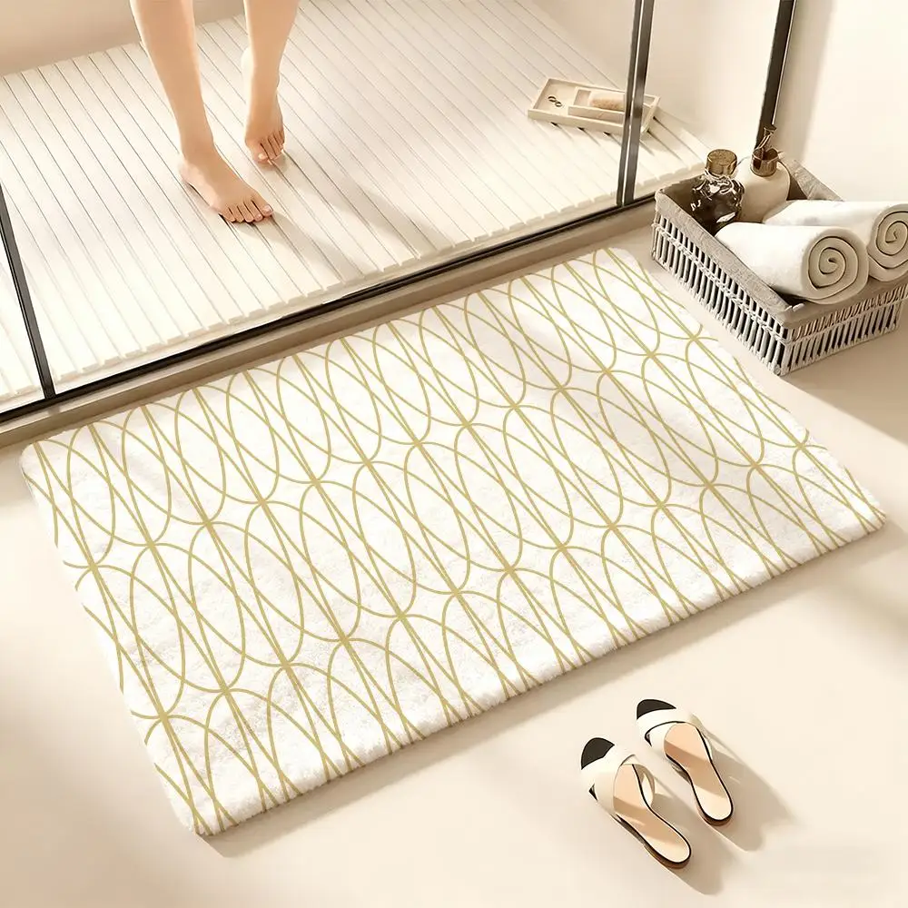 Elegant Geometric Pattern Floor Mat Cozy Flannel Soft Thick Non-Slip Mat For Living Room Bedroom Kitchen Decor Rugs
Elegant Geometric Pattern Floor Mat Cozy Flannel Soft Thick Non-Slip Mat For Living Room Bedroom Kitchen Decor Rugs