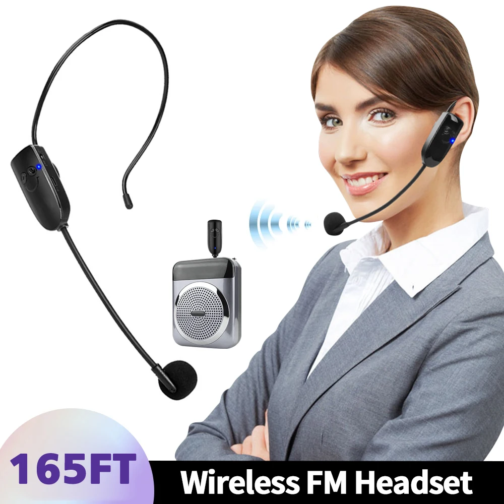 Wireless Microphone Headset UHF Wireless Headset & Handheld 2 in 1 Mic with LED Digital Display 165 ft Range Microphone
Wireless Microphone Headset UHF Wireless Headset & Handheld 2 in 1 Mic with LED Digital Display 165 ft Range Microphone