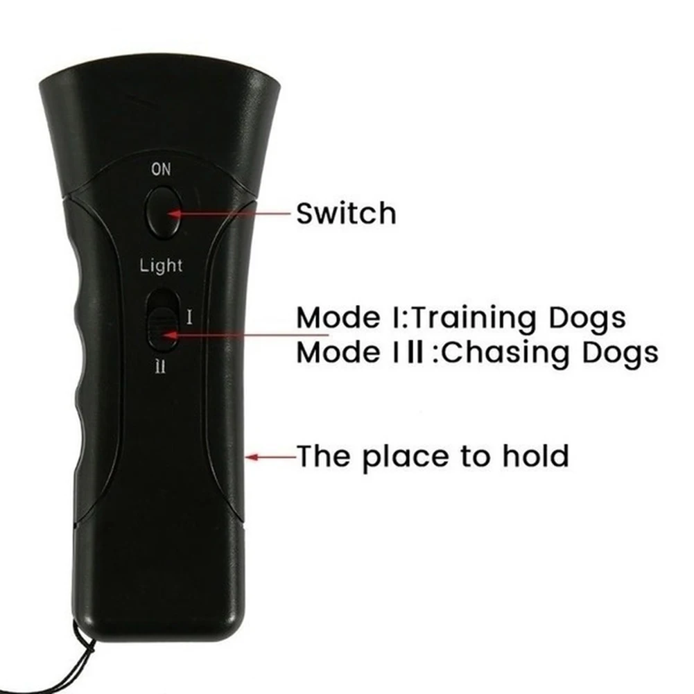 Ultrasonic Dog Anti Bark Dog Training Device Frighten Animal Ultrasonic Dog Bark Device Battery-Powered with LED Light
Ultrasonic Dog Anti Bark Dog Training Device Frighten Animal Ultrasonic Dog Bark Device Battery-Powered with LED Light