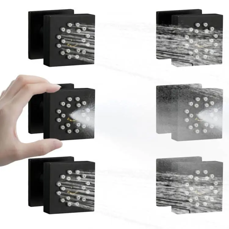 Brass Body Jets Matte Black Body Spray Save Water Bathroom Body Jet Shower
Brass Body Jets Matte Black Body Spray Save Water Bathroom Body Jet Shower