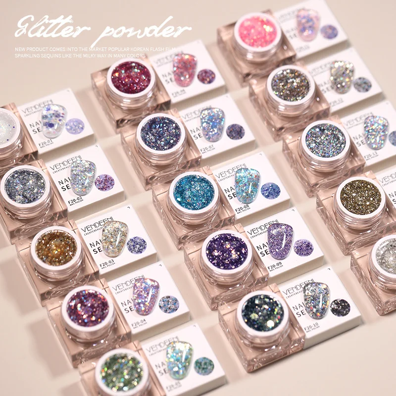 Vendeeni ROK 15color Sparkle Shiny Reflective Disco Gel Polish Collection TPO HEMA FREE High Quality Diamond Gel Nail Polish
Vendeeni ROK 15color Sparkle Shiny Reflective Disco Gel Polish Collection TPO HEMA FREE High Quality Diamond Gel Nail Polish