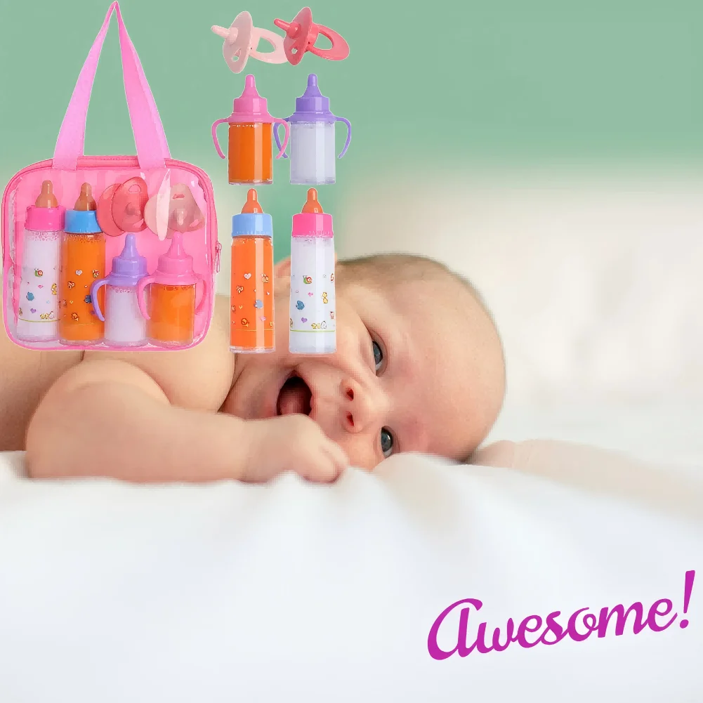 1 комплект бутылочек для кормления кукол, игрушечная коляска для ухода за ребенком, 2 шт., бутылочки для молока и сока с игрушечной соской для кукол, подарок
1 комплект бутылочек для кормления кукол, игрушечная коляска для ухода за ребенком, 2 шт., бутылочки для молока и сока с игрушечной соской для кукол, подарок