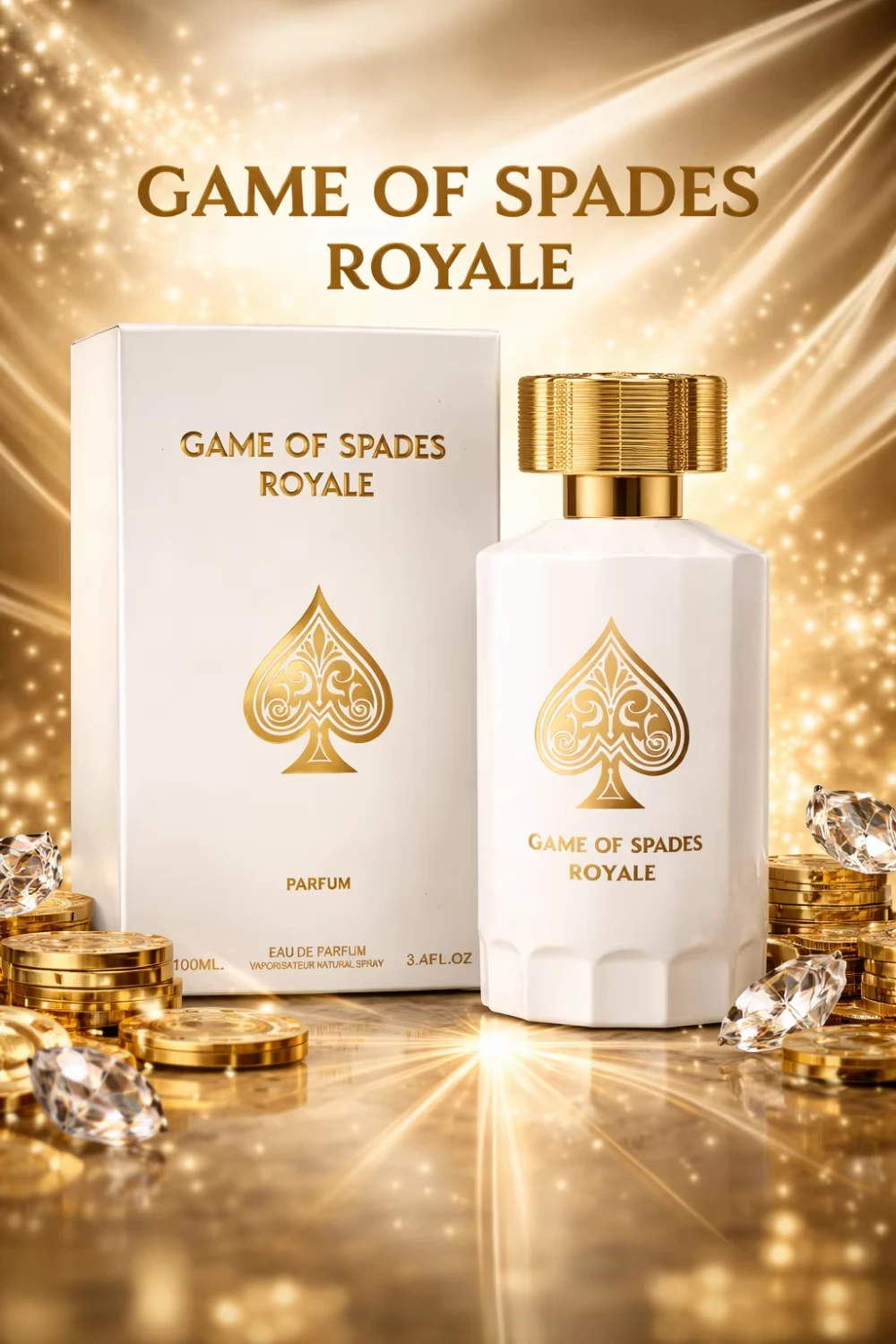 Game Of Spades Rouge 100ml Eau De Parfum, Ambery Vanilla Creamy Citrus Unisex Perfume, Long Lasting Warm Sweet Signature Gift Sc
Game Of Spades Rouge 100ml Eau De Parfum, Ambery Vanilla Creamy Citrus Unisex Perfume, Long Lasting Warm Sweet Signature Gift Sc