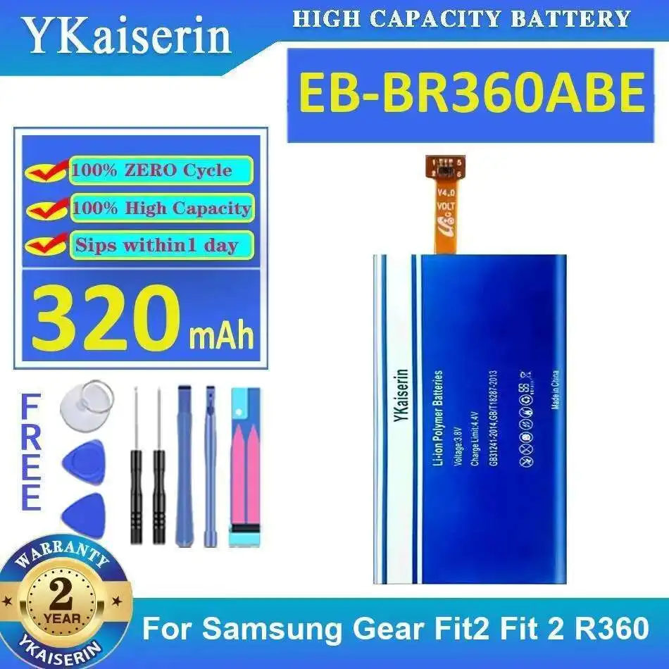 EB-BR360ABE 320 мАч, долговечная легкая батарея для часов для Samsung Gear Fit2 Fit 2 R360
EB-BR360ABE 320 мАч, долговечная легкая батарея для часов для Samsung Gear Fit2 Fit 2 R360