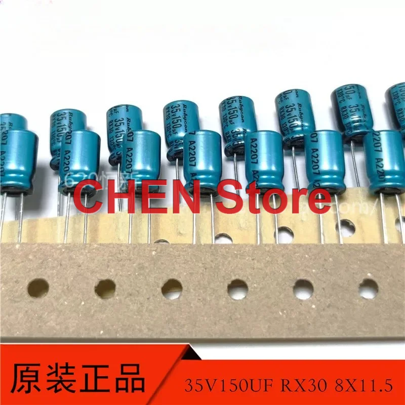 10PCS/50PCS original Rubycon RX30 35V150UF 8X11.5MM 130C electrolytic capacitor 35V 150UF free shipping
10PCS/50PCS original Rubycon RX30 35V150UF 8X11.5MM 130C electrolytic capacitor 35V 150UF free shipping