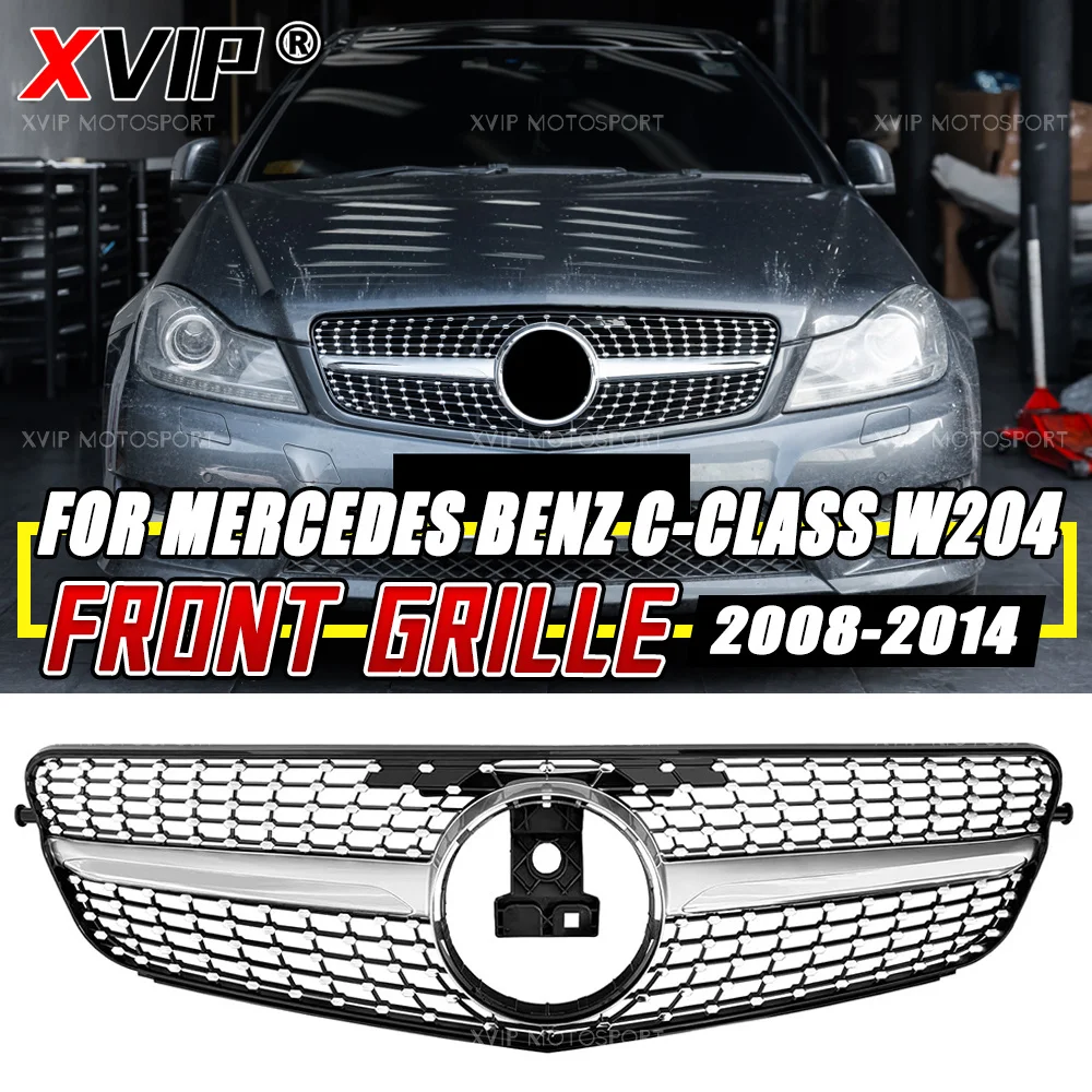 Chrome Silver Front Bumper Grille For Mercedes Benz C-Class W204 2008-2014 W204/S204/C204 2008-2014 C180 C200 C230 C250 C280 C300 C350 Racing Grill
Chrome Silver Front Bumper Grille For Mercedes Benz C-Class W204 2008-2014 W204/S204/C204 2008-2014 C180 C200 C230 C250 C280 C300 C350 Racing Grill