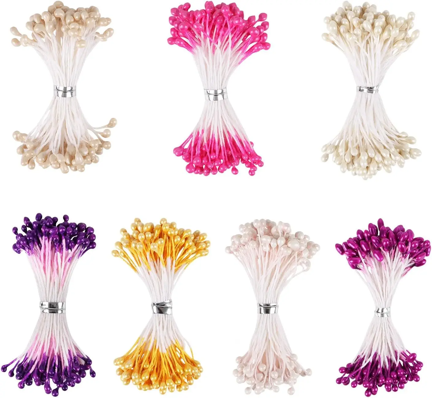560pcs Flower Stamens for Crafts, 3mm Artificial Pearl Floral Pistil for Card Scrapbook Flower Buds Craft Making Decoratiaon DIY
560pcs Flower Stamens for Crafts, 3mm Artificial Pearl Floral Pistil for Card Scrapbook Flower Buds Craft Making Decoratiaon DIY